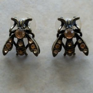 Honey bee stud earrings